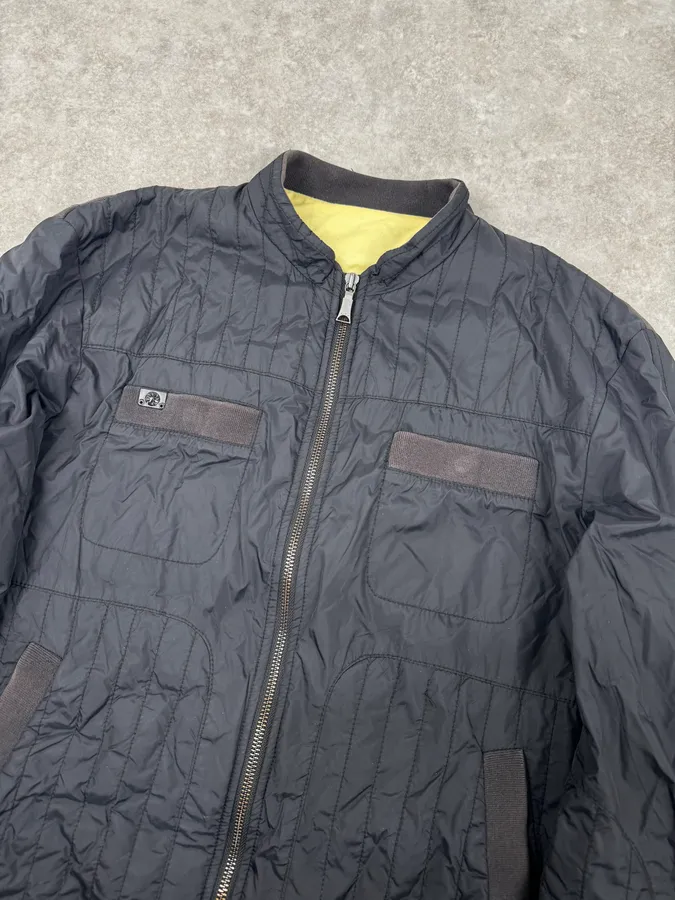 2000s John Richmond Faded Black UK Flag British Jacket - Image 5