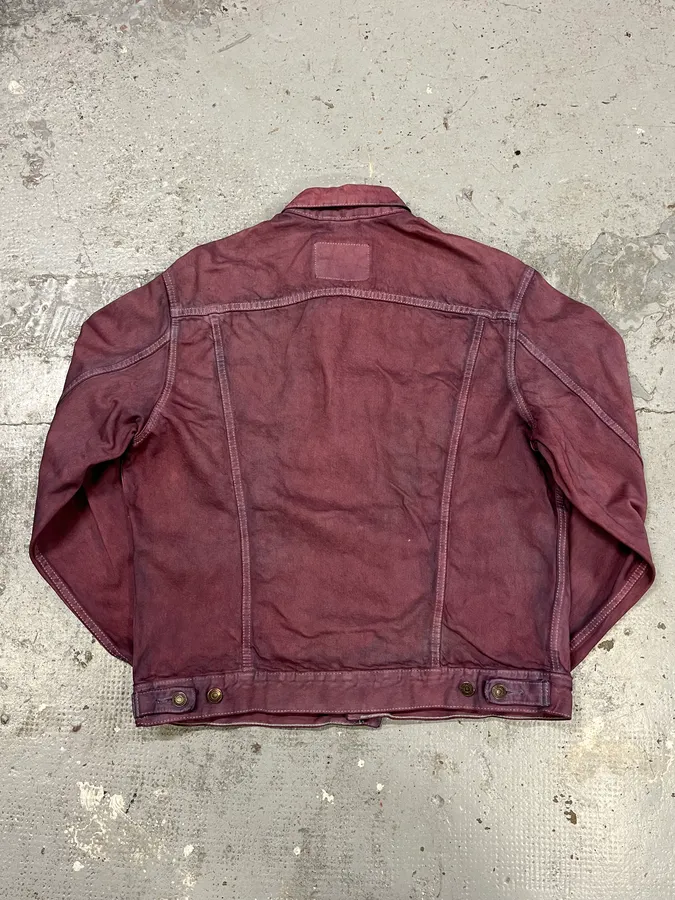 2000s Levi’s Purple Dye Denim Jacket - Image 6
