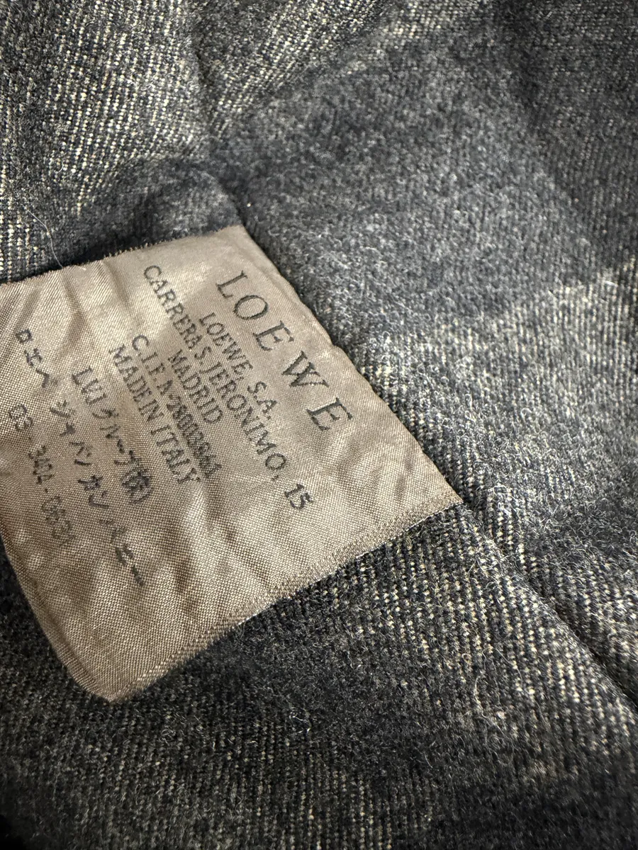 2000s Loewe Brown Eroded Grained Premium Leather Bomber Jacket - Image 11