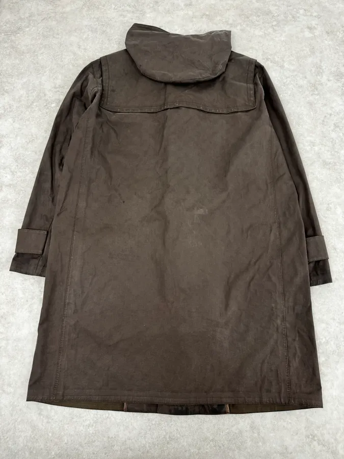 2000s Louis Vuitton Khaki Green Trench Monogrammed HoodedJacket - Image 5