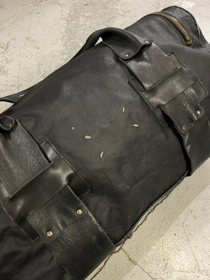 2000s Maison Martin Margiela Black Travel Handle Bag - Image 2