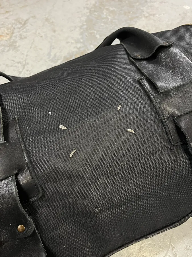 2000s Maison Martin Margiela Black Travel Handle Bag - Image 5