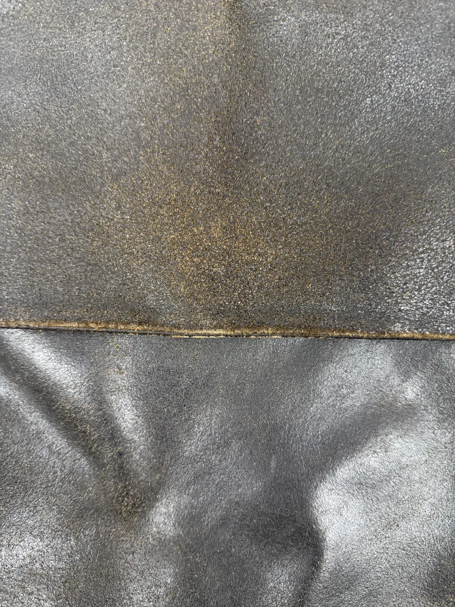 2000s Maison Martin Margiela Brown Eroded Leather Shoulder Bag - Image 9