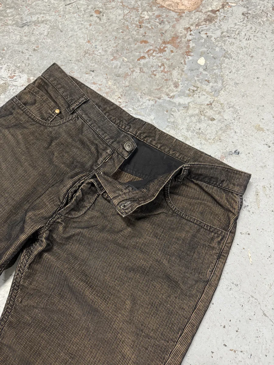2000s Maison Martin Margiela Brown Velvet Pants - Image 9