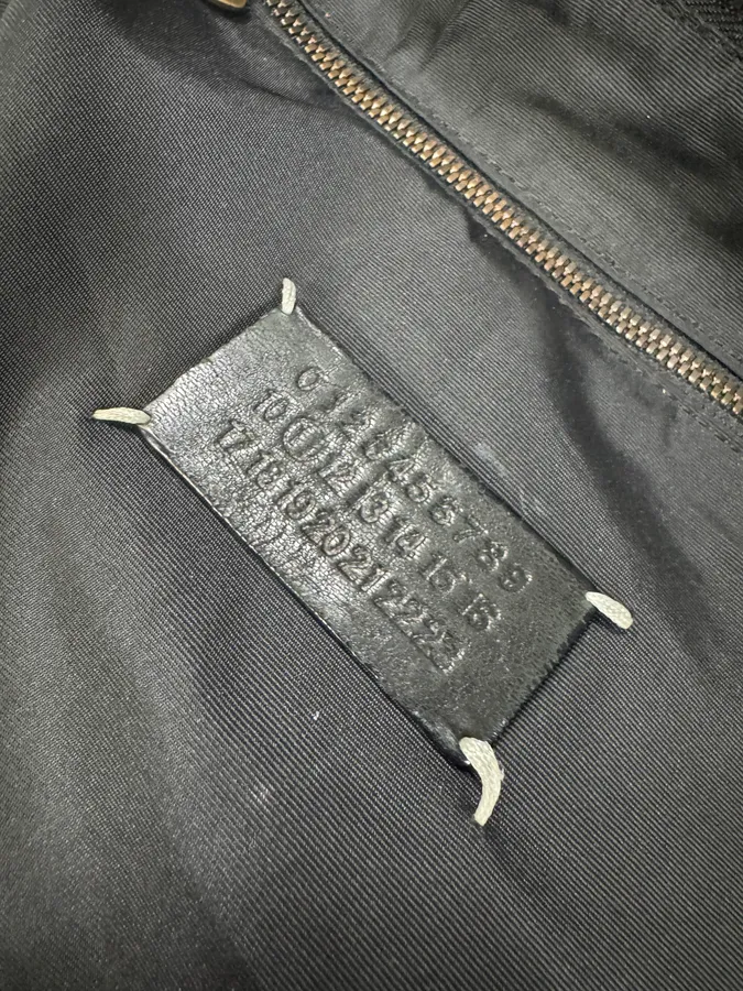 2000s Maison Martin Margiela Line 11 Large Black Handle Bag - Image 9