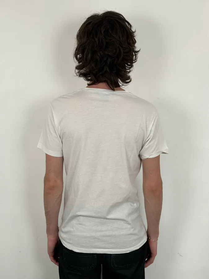 2000s Marc Jacobs White Motorcycle T-Shirt - Image 3