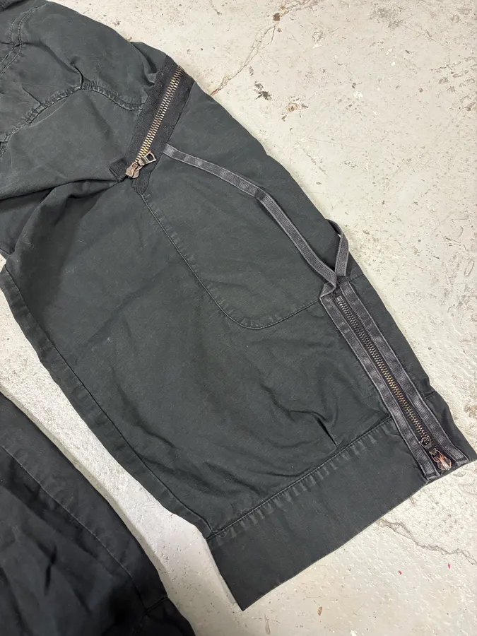 2000s Marithé + François Girbaud Black Avant-Garde Cargo Pants - Image 8