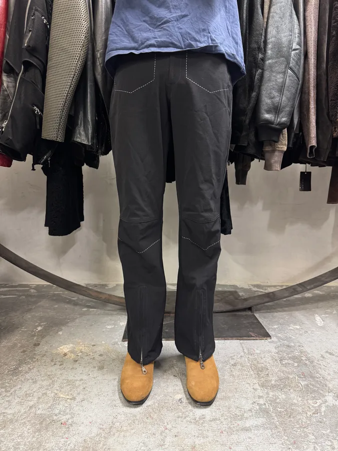2000s Marithé + François Girbaud Black Cozy Light Pants - Image 10