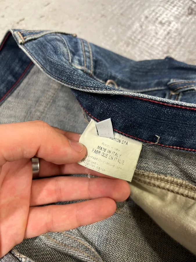 2000s Marithé + François Girbaud Blue Rebel Faded Denim Jeans - Image 14