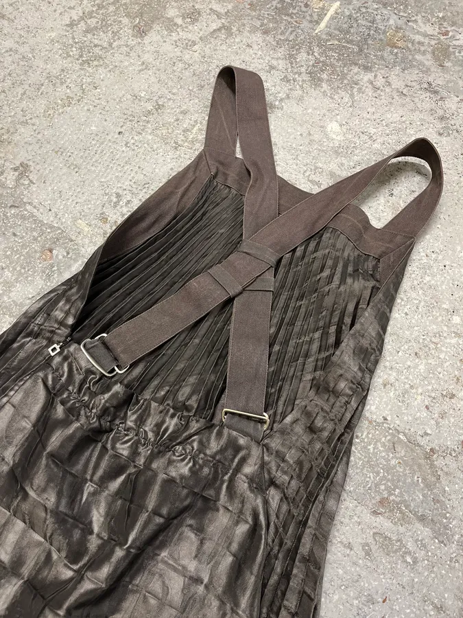 2000s Marithé + François Girbaud Bondage Pleats Black Dress - Image 8