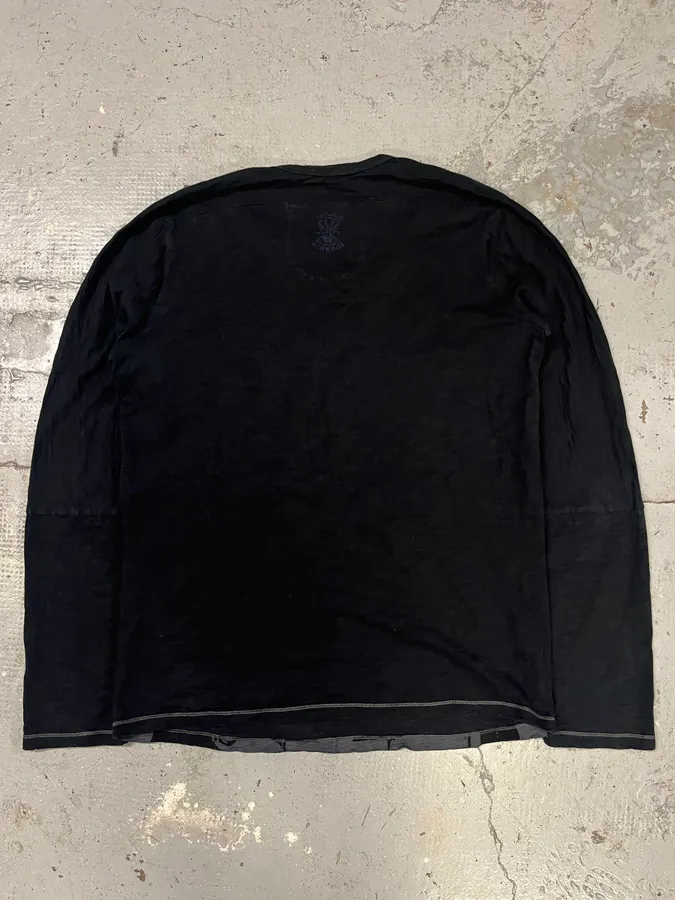 2000s Marithé + François Girbaud Contemporary Numbers Navy Longsleeves - Image 6