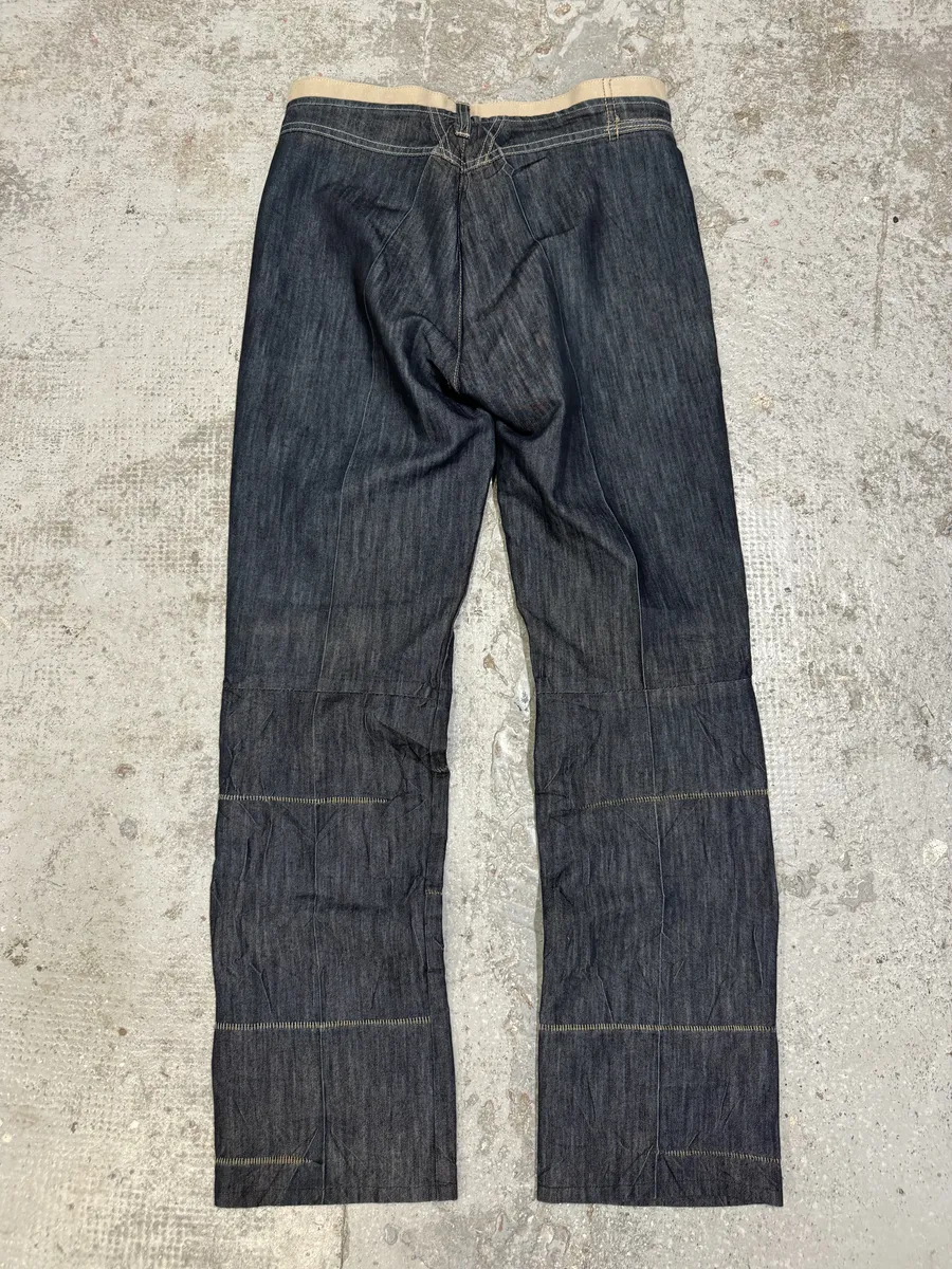 2000s Marithé + François Girbaud Cut Raw Denim Jeans - Image 5