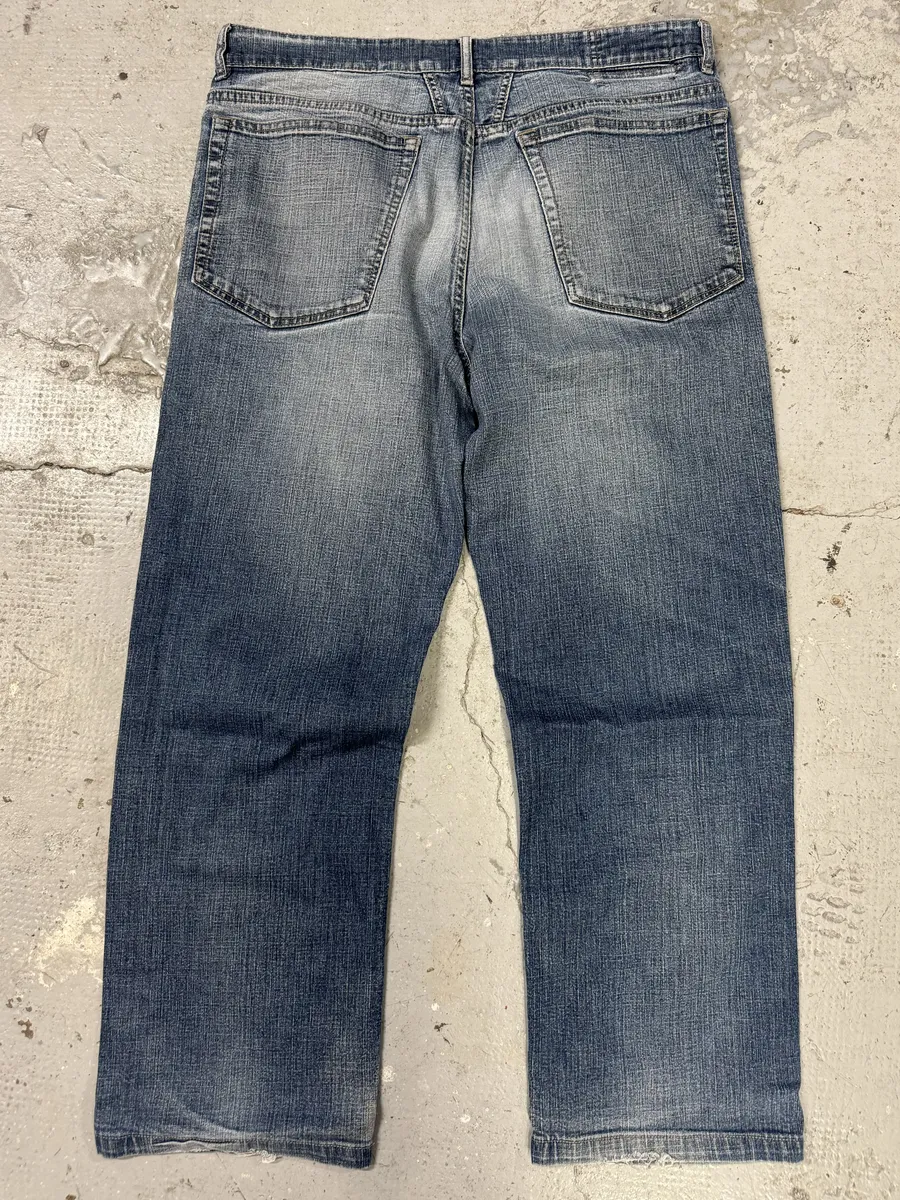 2000s Marithé + François Girbaud Eroded Large Denim Jeans - Image 2