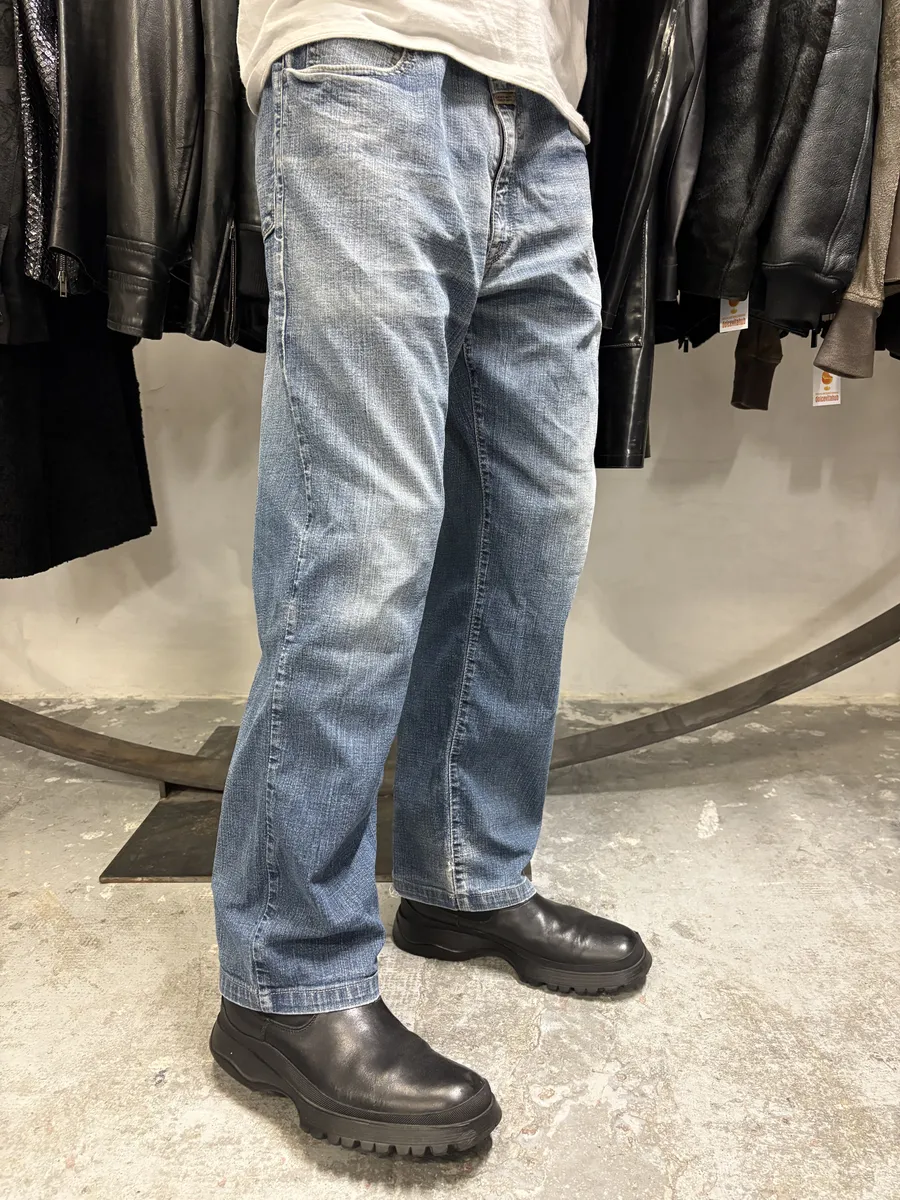 2000s Marithé + François Girbaud Eroded Large Denim Jeans - Image 4