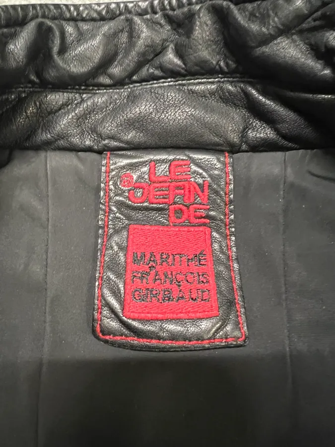 2000s Marithé + François Girbaud Grey Brut Leather Jacket - Image 11