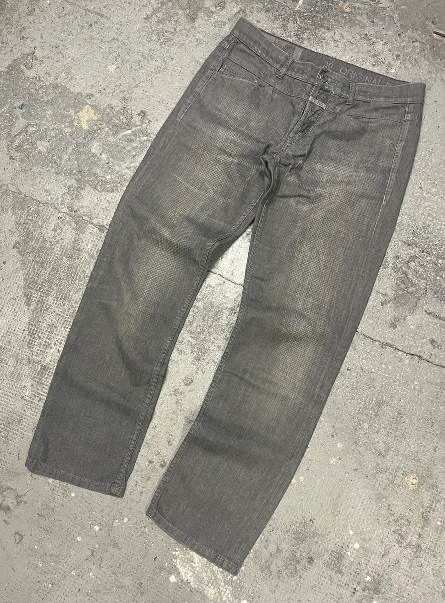 2000s Marithé + François Girbaud Grey Cozy Faded Pants - Image 5