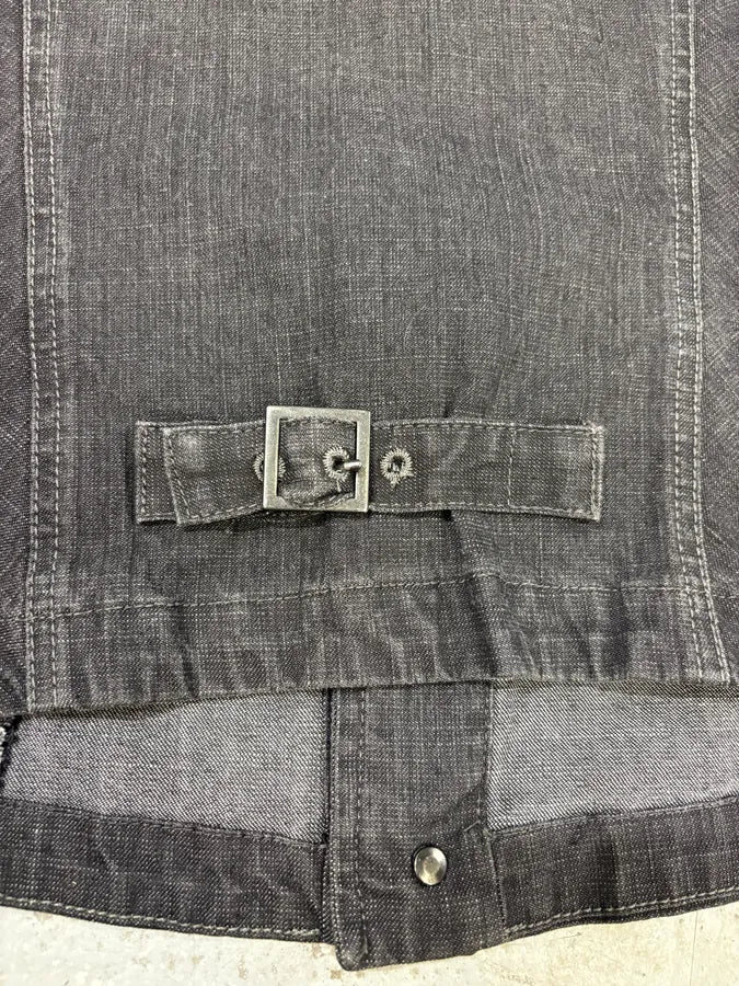 2000s Marithé + François Girbaud Grey Signature Buttoned Jacket - Image 9