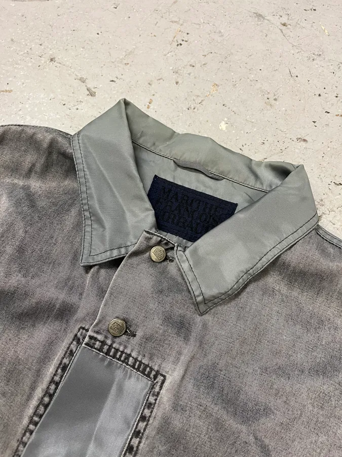 2000s Marithé + François Girbaud Grey Utility Denim Jacket - Image 5