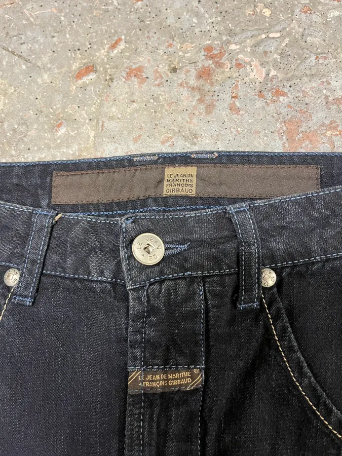 2000s Marithé + François Girbaud Navy Avant-Garde Pants - Image 10