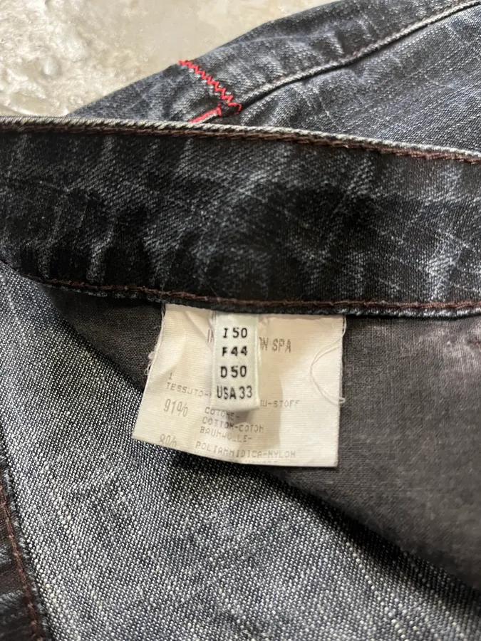 2000s Marithé + François Girbaud Navy Denim Artisanal Pants - Image 11