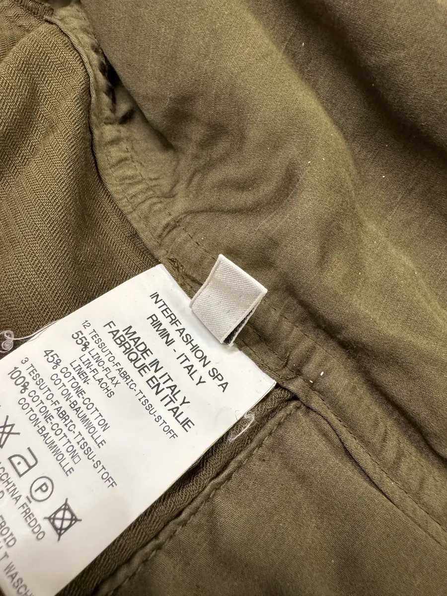 2000s Marithé + François Girbaud Olive Bondage Cropped Hybrid Jacket - Image 6