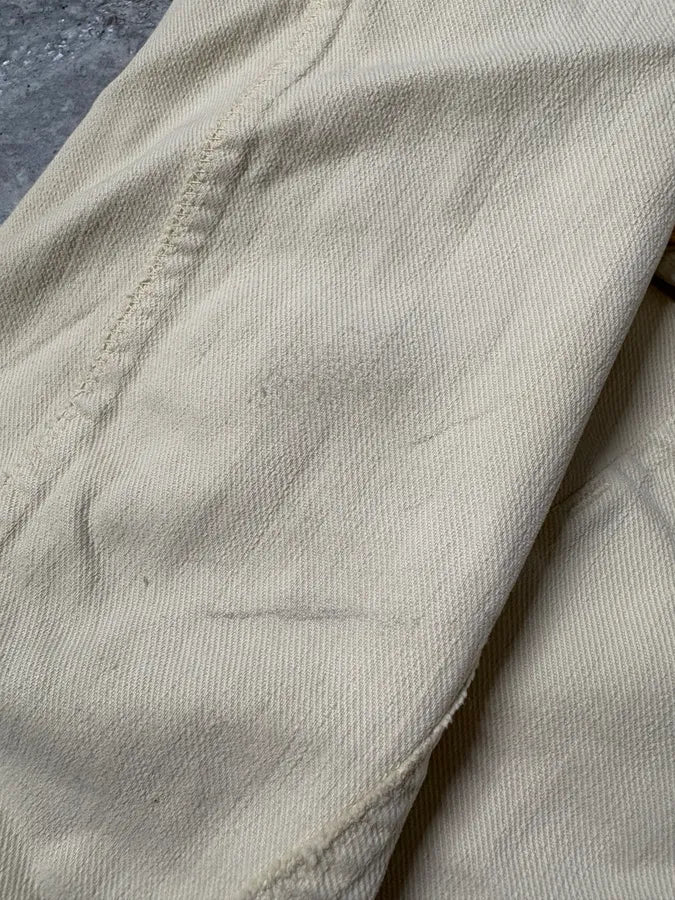 2000s Marithé + François Girbaud White Signature Light Jacket - Image 11