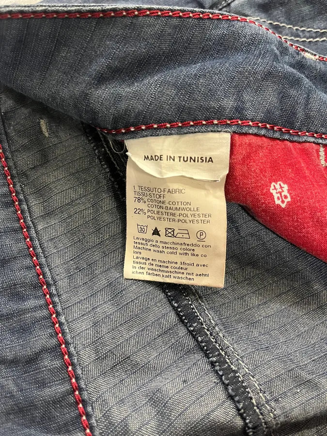 2000s Marithé + François Girbaud Wide Denim Jeans - Image 12