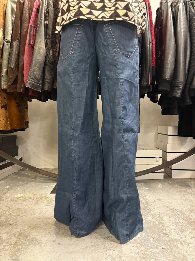 2000s Marithé + François Girbaud Wide Denim Jeans - Image 3