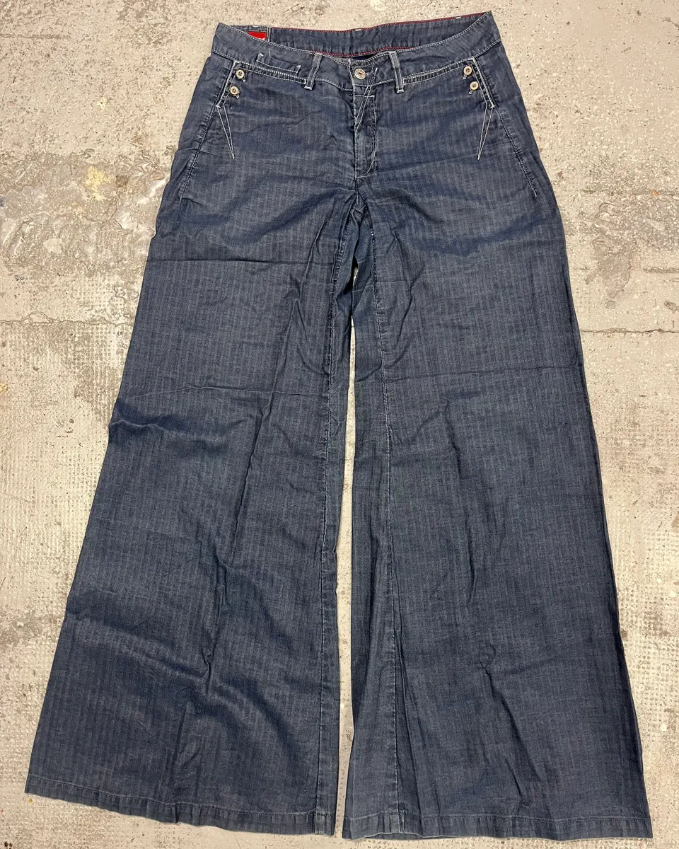 2000s Marithé + François Girbaud Wide Denim Jeans - Image 4