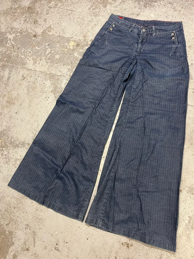 2000s Marithé + François Girbaud Wide Denim Jeans - Image 5