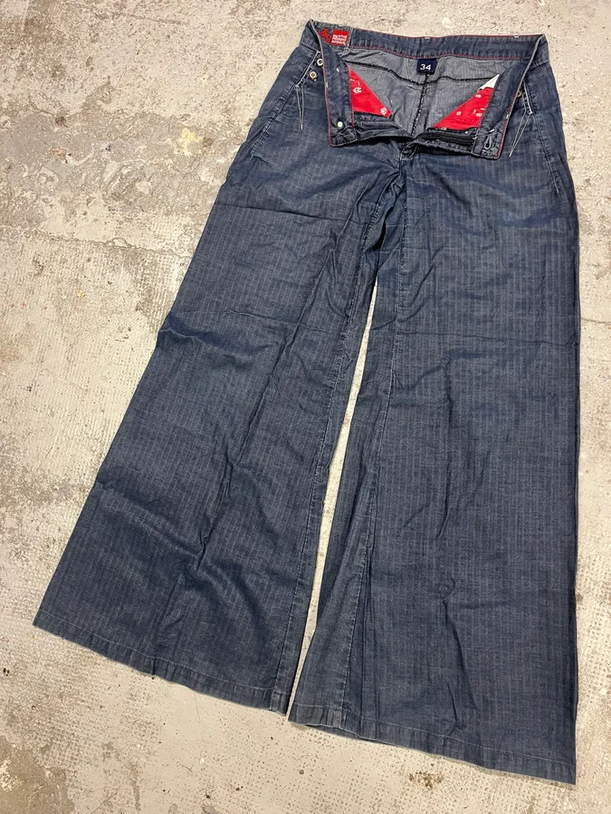 2000s Marithé + François Girbaud Wide Denim Jeans - Image 6