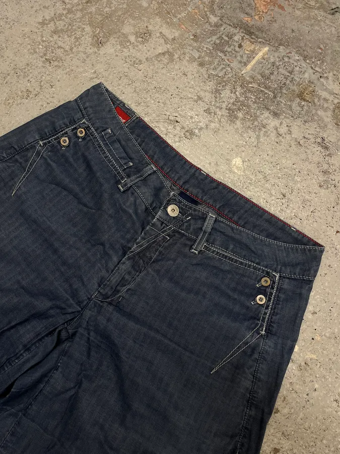 2000s Marithé + François Girbaud Wide Denim Jeans - Image 9