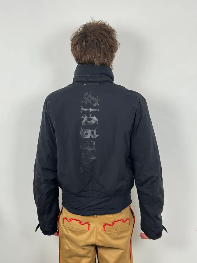 2000s Marithé + François Girbaud Active Black Windbreaker Nylon Gothic Jacket - Image 3