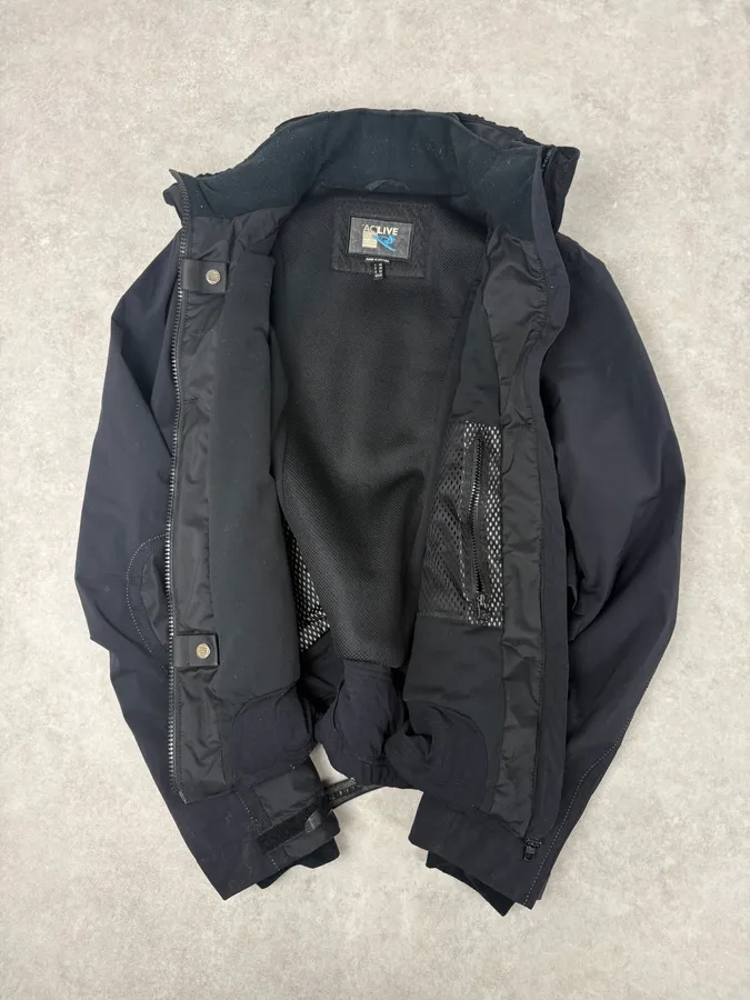 2000s Marithé + François Girbaud Active Black Windbreaker Nylon Gothic Jacket - Image 6