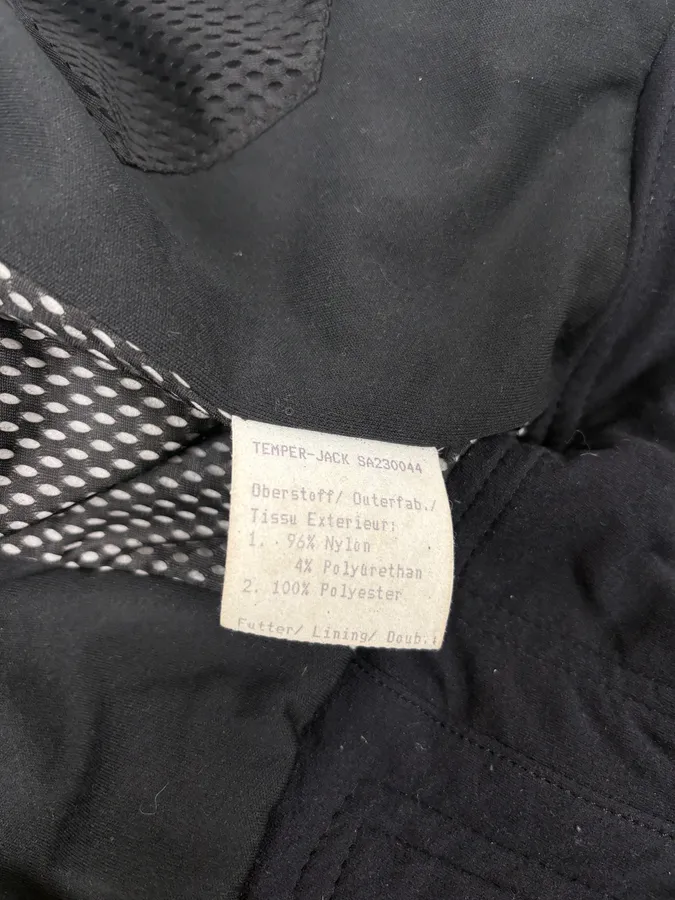 2000s Marithé + François Girbaud Active Black Windbreaker Nylon Gothic Jacket - Image 9