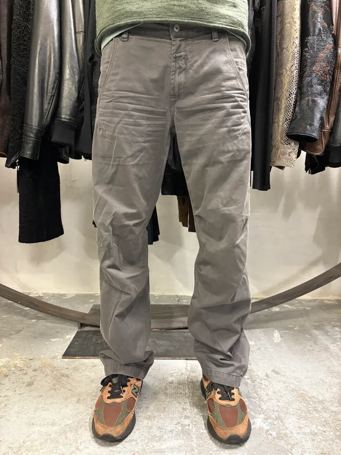 2000s Marithé + François Girbaud Anthracite Grey Signature Minimalist Straight Pants - Image 3