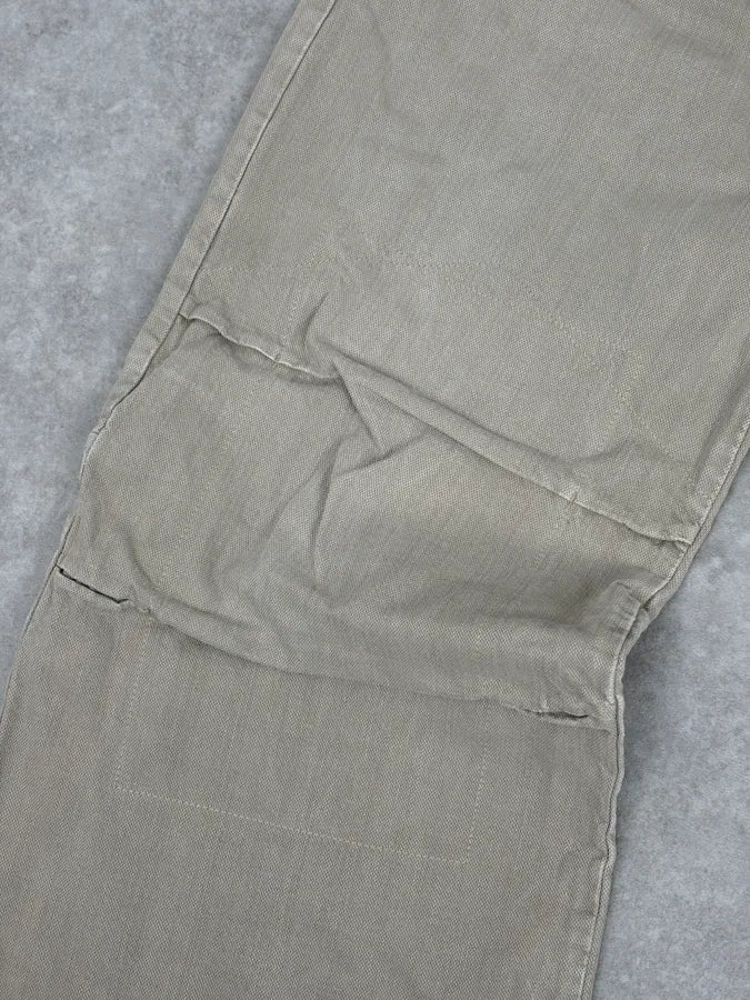 2000s Marithé + François Girbaud Beige Large Cozy Pants - Image 10