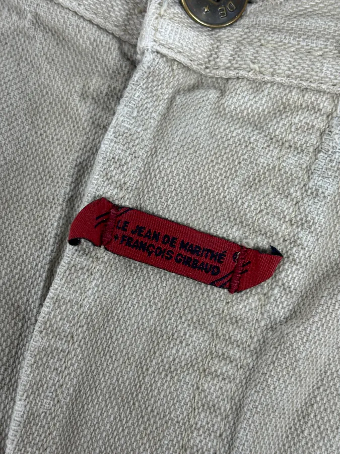 2000s Marithé + François Girbaud Beige Large Cozy Pants - Image 11