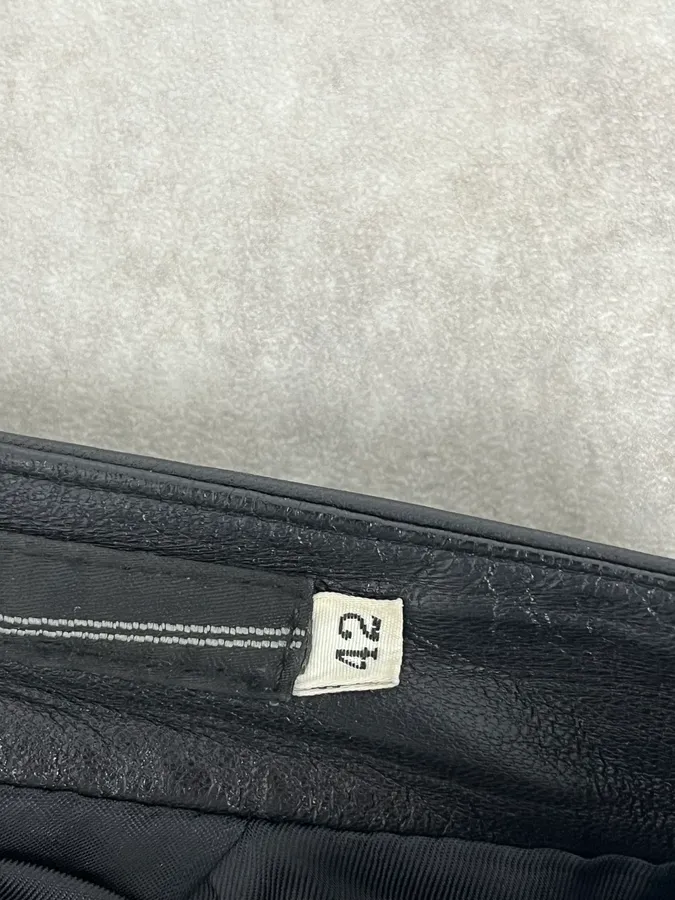 2000s Marithé + François Girbaud Black Leather Pants - Image 11