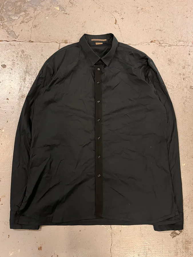 2000s Marithé + François Girbaud Black Minimalist Shirt - Image 4