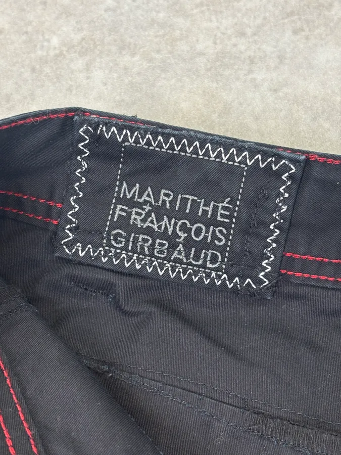 2000s Marithé + François Girbaud Black Panel Pants - Image 11