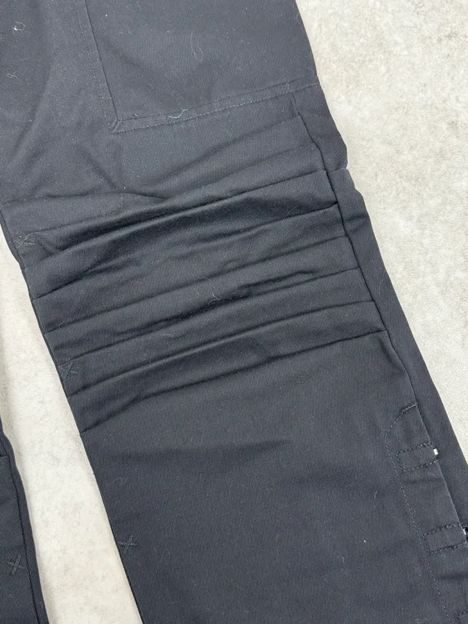 2000s Marithé + François Girbaud Black Pleats Technical Pants - Image 9
