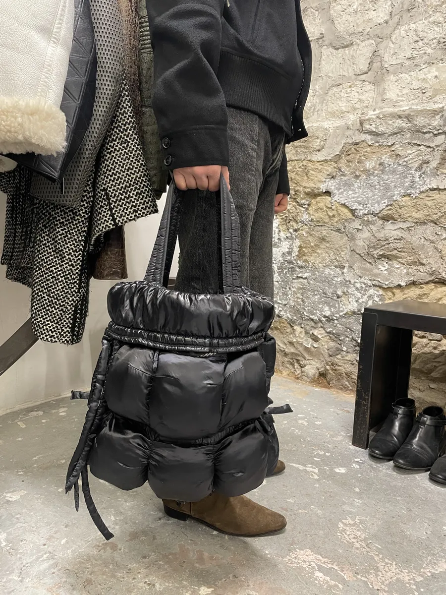 2000s Marithé + François Girbaud Black Puffer Bag
