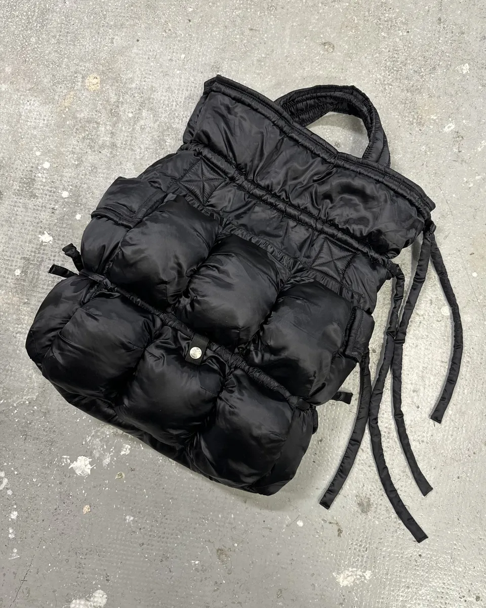 2000s Marithé + François Girbaud Black Puffer Bag - Image 2