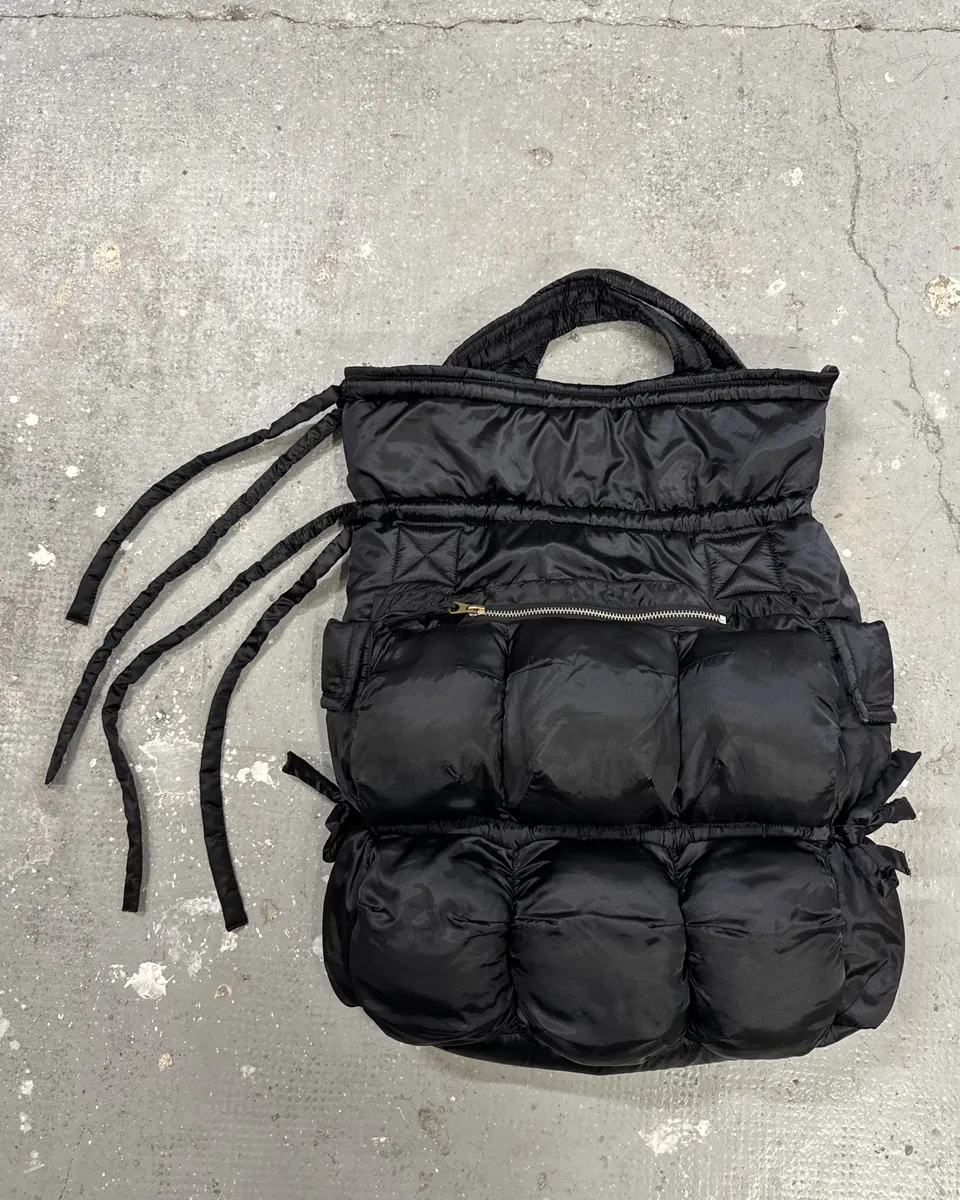 2000s Marithé + François Girbaud Black Puffer Bag - Image 3