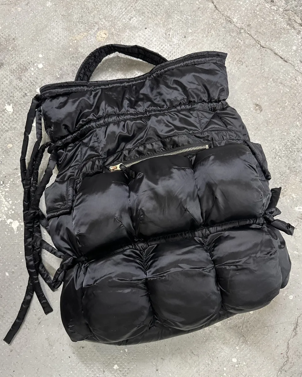 2000s Marithé + François Girbaud Black Puffer Bag - Image 5
