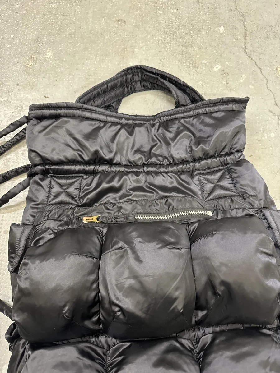2000s Marithé + François Girbaud Black Puffer Bag - Image 8