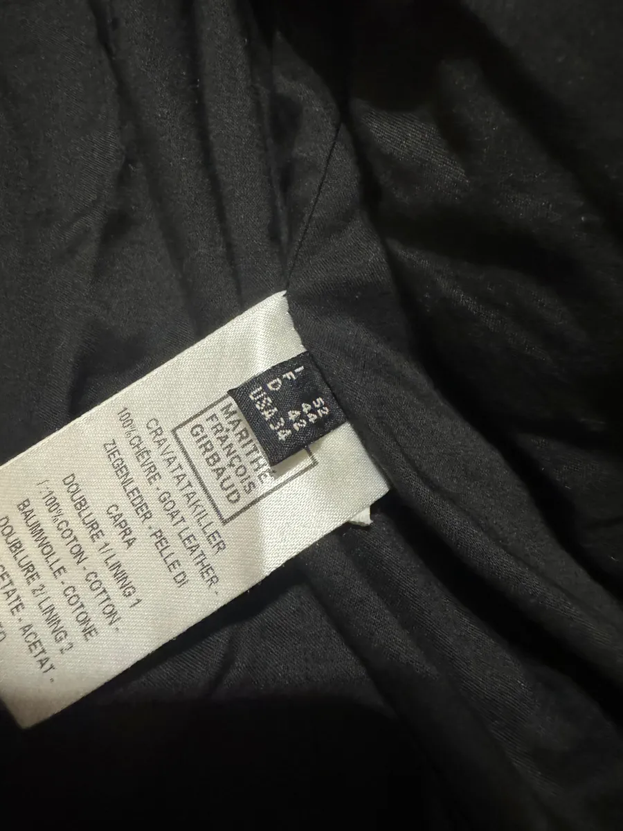 2000s Marithé + François Girbaud Black Signature Biker Leather Jacket - Image 8
