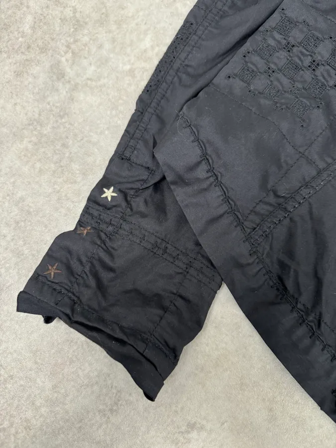 2000s Marithé + François Girbaud Black Signature Buttoned Light Jacket - Image 6