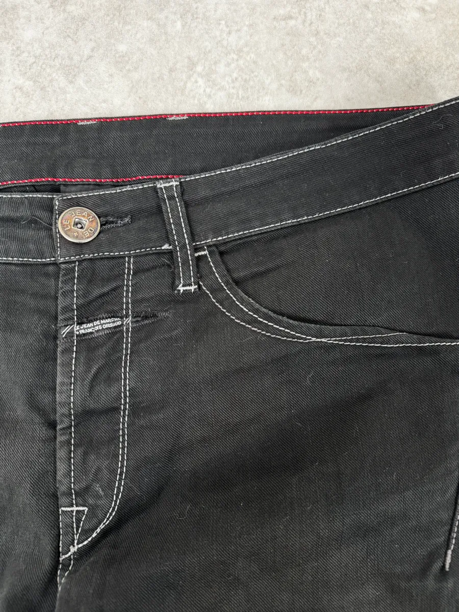 2000s Marithé + François Girbaud Black Straight Jeans - Image 9